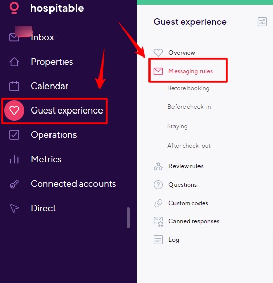 Hospitable (formerly Smartbnb) Message Setup Guide